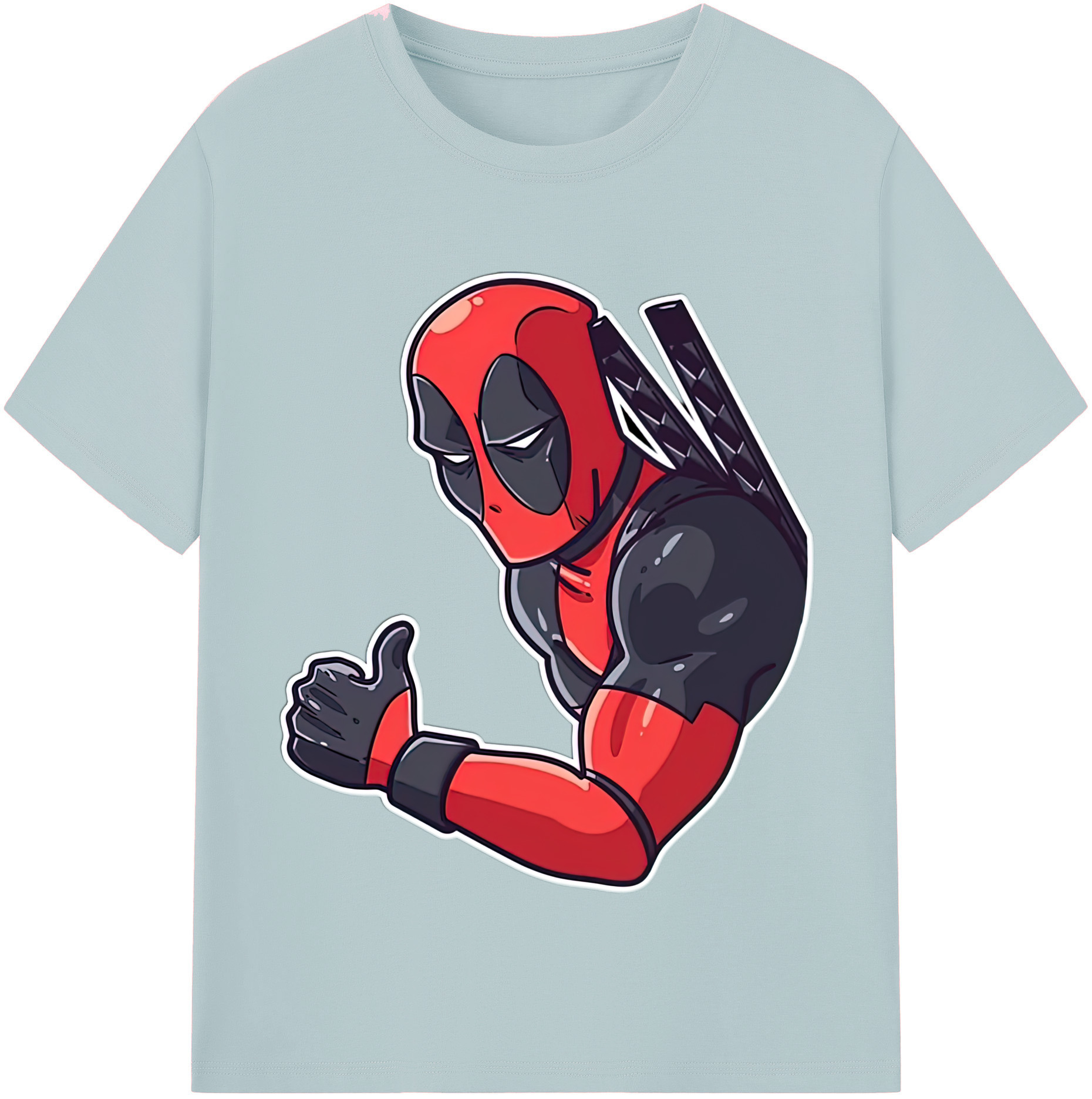 （画像用） Deadpool デッドプール 綿100％半袖Tシャツ（フロントプリント）